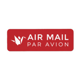 AIR MAIL AAVION AAVION 折 メり鶴鳥 origami , VoGELS ,  Etiket