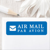 AIR MAIL AVION AVION 手 ー ルメア PAmail 紙  Etiket (Insitu)
