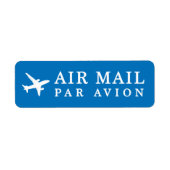 AIR MAIL AVION AVION 飛 メ ー機 PAR ア PAR行エ ETIKET (Voorkant)