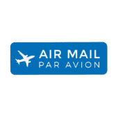 AIR MAIL AVION AVION AVION 飛 ー機ア行エ8000000メ ETIKET (Voorkant)