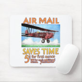 Air Mail bespaart tijd Muismat (Met muis)