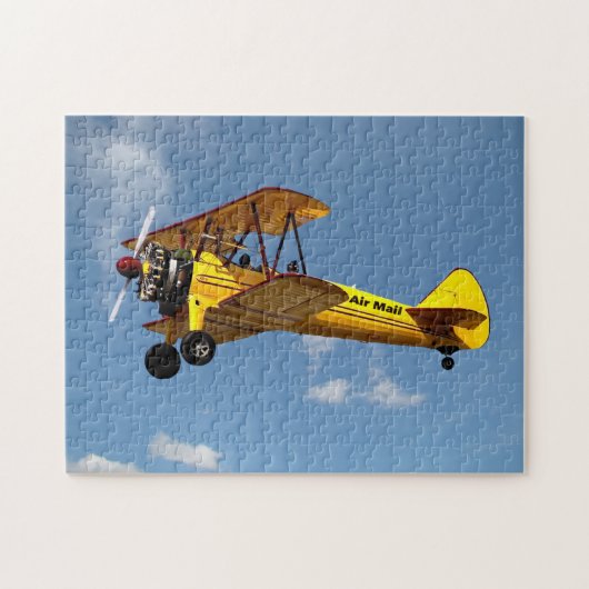 Air Mail Biplane Legpuzzel (Horizontaal)
