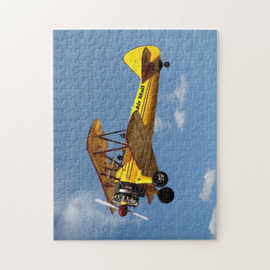 Air Mail Biplane Legpuzzel (Verticaal)