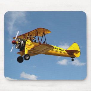 Air Mail Biplane Muismat