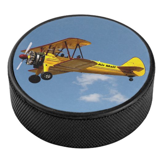 Air Mail Biplane Service Hockey Puck (3/4)