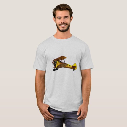 Air Mail Biplane T-shirt (Voorkant volledig)