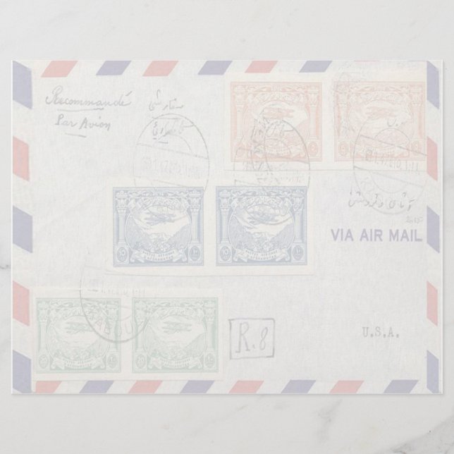Air Mail Envelope Letterhead (Voorkant)