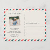 Air Mail Holiday Photo Collage Briefkaart (Achterkant)