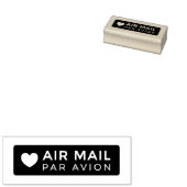 AIR MAIL PAR AVION ハート エアメールスタンプ heart cute love ラ Rubberstempel (Gestempeld)