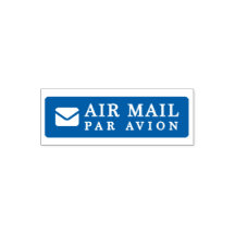 AIR MAIL PAR AVION 手紙 エアメールスタンプ mail letter セルフインキ
