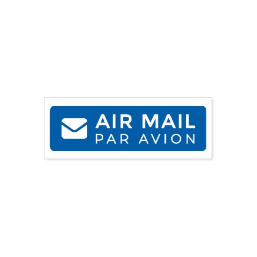 AIR MAIL PAR AVION 手紙 エアメールスタンプ mail letter セルフインキ Zelfinktende Stempel (Design)