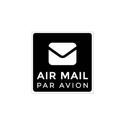AIR MAIL PAR AVION 手紙 エアメールスタンプ mail letter ラバースタン Rubberstempel (Afrduk)