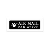 AIR MAIL PAR AVION 折り鶴 鳥 エアメールスタンプ origami bird ラバ Rubberstempel (Afrduk)