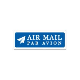 AIR MAIL PAR AVION 紙飛行機 エアメールスタンプ paper airplane セ Zelfinktende Stempel