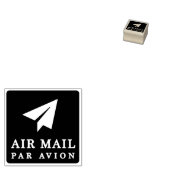 AIR MAIL PAR AVION 紙飛行機 エアメールスタンプ paper airplane ラ Rubberstempel (Gestempeld)