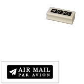 AIR MAIL PAR AVION 紙飛行機 エアメールスタンプ paper airplane ラ Rubberstempel (Gestempeld)