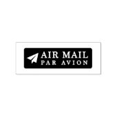 AIR MAIL PAR AVION 紙飛行機 エアメールスタンプ paper airplane ラ Rubberstempel (Afrduk)