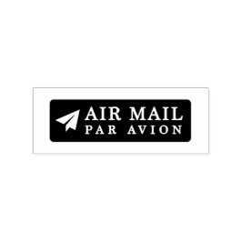 AIR MAIL PAR AVION 紙飛行機 エアメールスタンプ paper airplane ラ Rubberstempel
