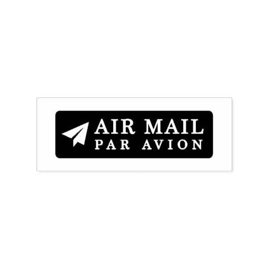 AIR MAIL PAR AVION 紙飛行機 エアメールスタンプ paper airplane ラ Rubberstempel (Afrduk)