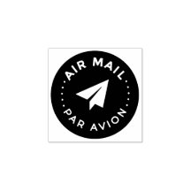 AIR MAIL PAR AVION 紙飛行機 エアメールスタンプ paper airplane ラ