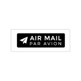 AIR MAIL PAR AVION 紙飛行機 エアメールスタンプ paper airplane ラ Rubberstempel