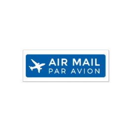 AIR MAIL PAR AVION 飛行機 エアメールスタンプ airplane セルフインキング Zelfinktende Stempel