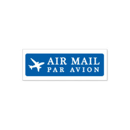 AIR MAIL PAR AVION 飛行機 エアメールスタンプ airplane セルフインキング Zelfinktende Stempel
