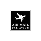 AIR MAIL PAR AVION 飛行機 エアメールスタンプ airplane ラバースタンプ Rubberstempel (Afrduk)