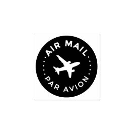 AIR MAIL PAR AVION 飛行機 エアメールスタンプ airplane ラバースタンプ Rubberstempel