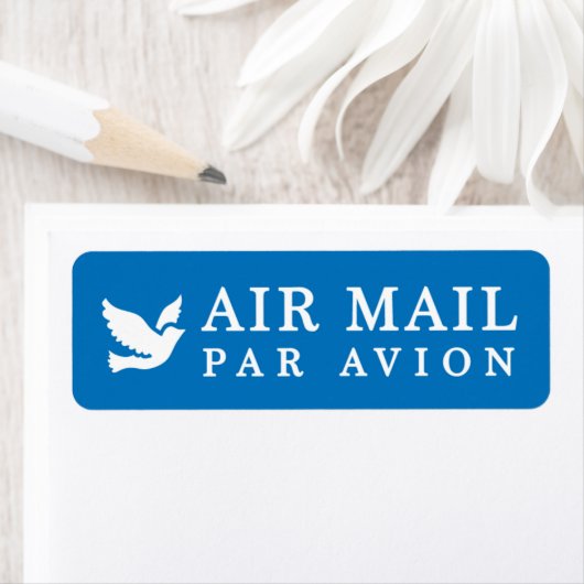 AIR MAIL PAR AVION 鳥 エアメールシール bird birds ラベル Etiket (Insitu)