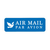 AIR MAIL PAR AVION 鳥 エアメールシール bird birds ラベル Etiket (Voorkant)