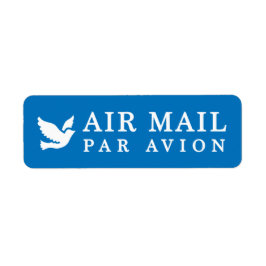 AIR MAIL PAR AVION 鳥 エアメールシール bird birds ラベル Etiket