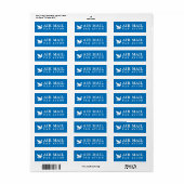 AIR MAIL PAR AVION 鳥 エアメールシール bird birds ラベル Etiket (Full Sheet)