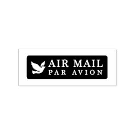 AIR MAIL PAR AVION 鳥 エアメールスタンプ bird birds ラバースタンプ Rubberstempel