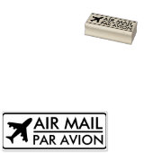 Air Mail - Par Avion (met vliegtuig) Rubberstempel (Gestempeld)