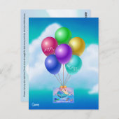 Air Mail Postcrossing Whale - Briefkaart (Voorkant / Achterkant)