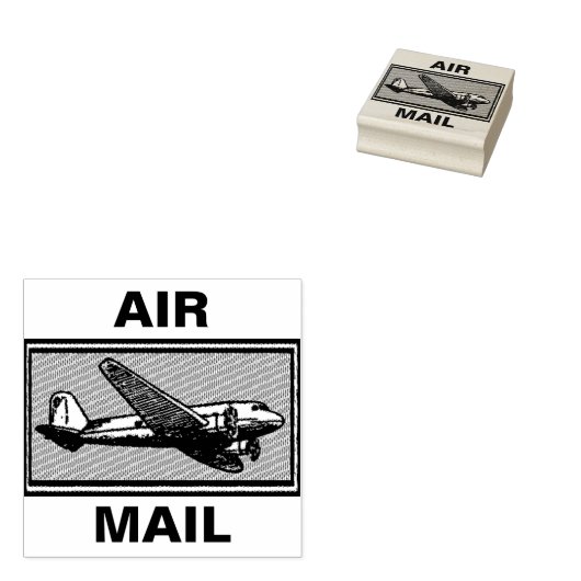 Air Mail Rubberstempel (Gestempeld)