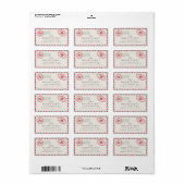 air mail super leuke vakantieretourlabel etiket (Full Sheet)