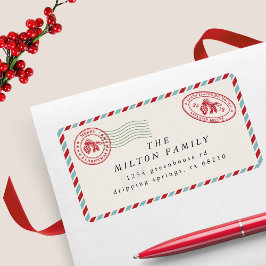 air mail super leuke vakantieretourlabel etiket