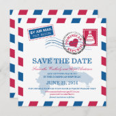 Air Mail Wedding Save the Date (Voorkant / Achterkant)