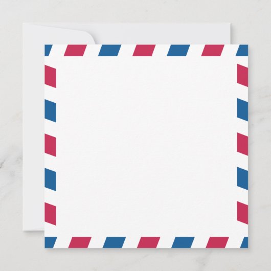 Air Mail Wedding Save the Date (Achterkant)