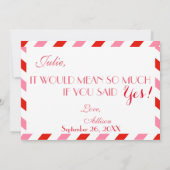 Air Mail zal je mijn Junior Bridesmaid zijn Kaart (Achterkant)