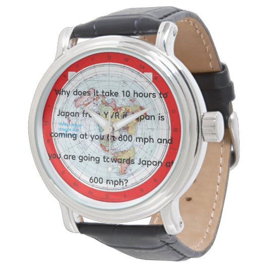 Air Map Horloge (Gekanteld)