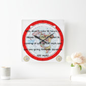 Air Map Vierkante Klok (Huis)