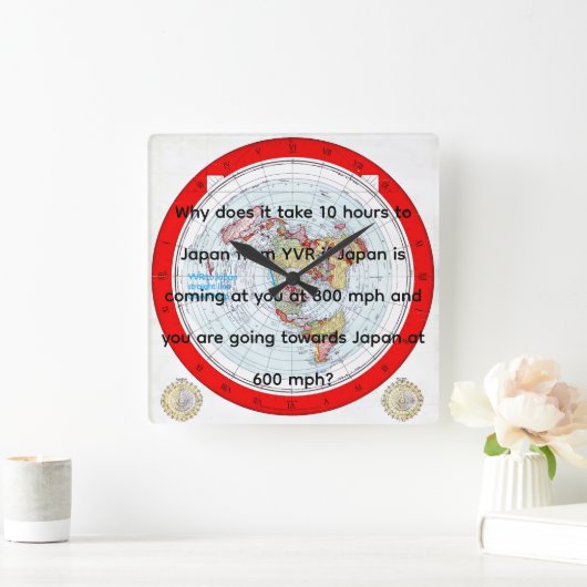 Air Map Vierkante Klok (Huis)