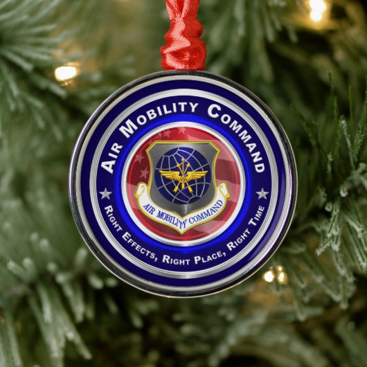 Air Mobility Command Persoonlijke Kerstmis Metalen Ornament (Boom)
