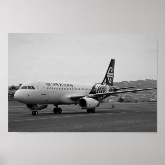 Air New Zealand Airbus A 320 Poster (Voorkant)