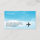 Air Plane | stewardess | piloot Visitekaartje (Achterkant)