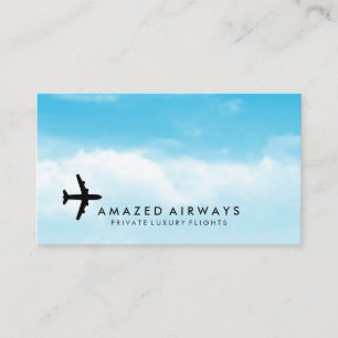 Air Plane   stewardess   piloot Visitekaartje