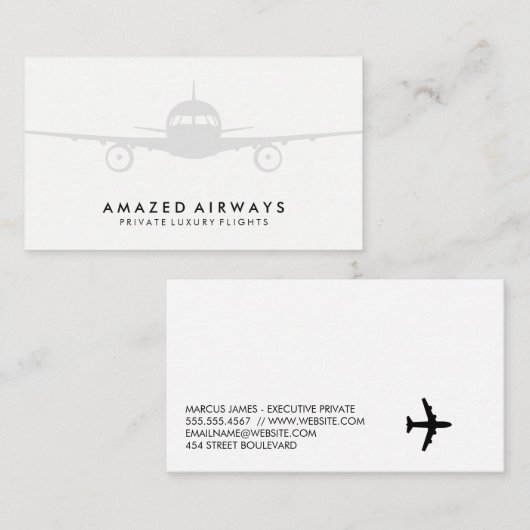 Air Plane Visitekaartje (Voorkant / Achterkant)